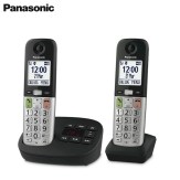 Panasonic Extra Loud Twin Cordless Phones With Answerphone (KX-TGU432EB) Pansonic_KX-TGU432EB_twin