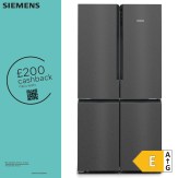 Siemens IQ500 183 x 91 cm Black Steel French Door Fridge Freezer (KF96NAXEAG) Siemens_KF96NAXEAG_cashback2008