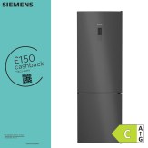 Siemens IQ300 203 x 70 cm Frost Free Fridge Freezer (Black Steel) (KG49NXXCF) Siemens_KG49NXXCF_cashback150
